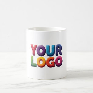 Taza De Café Logotipo personalizado – Sube tu logotipo   Negoci