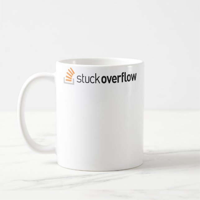 Taza De Café Logotipo preciso de Stuckoverflow (Izquierda)