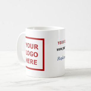 Taza De Café Logotipo promocional de marca comercial Slogan Sit