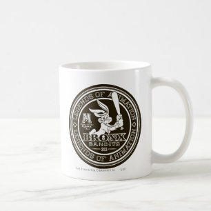 Taza De Café Logotipo redondo de BUGS BUNNY™ Bronx Bomber B/N