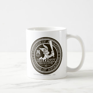 Taza De Café Logotipo redondo de BUGS BUNNY™ Bronx Bomber B/N