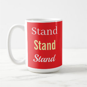 Taza De Café Logotipo Rojo de Stand