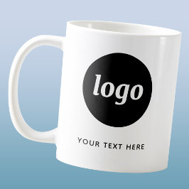 Taza De Café Logotipo simple y negocio de texto