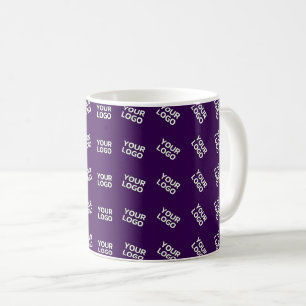 Taza De Café Logotipo único o cualquier patrón de imagen cargad