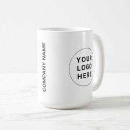 Taza De Café Logotipo y nombre de negocio personalizado en un m