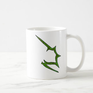 Taza De Café Logotipos en ambos lados, reflejados