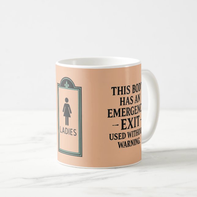 Taza De Café LOL Filtraciones Damas Sala Emergencia Salida Funn (Anverso derecho)