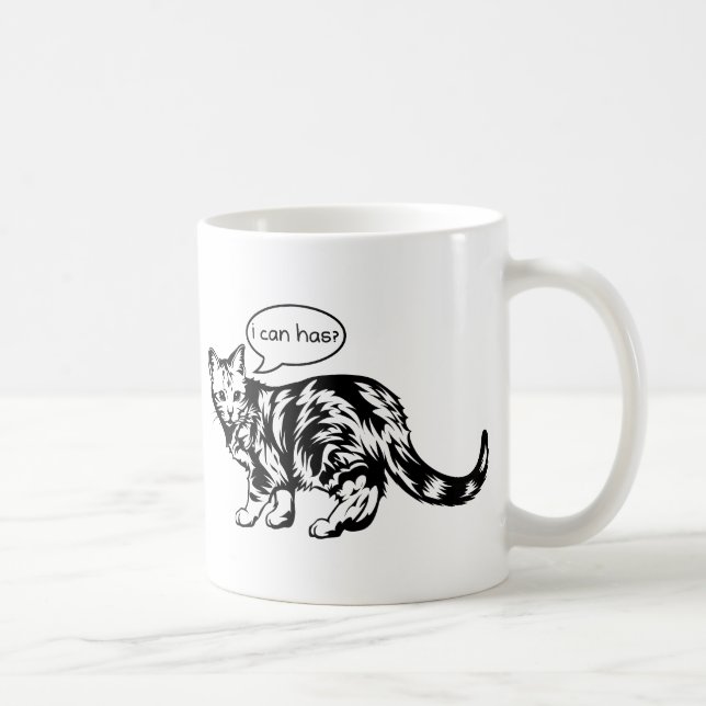 Taza De Café ¿lolcat - puedo tengo? (Derecha)