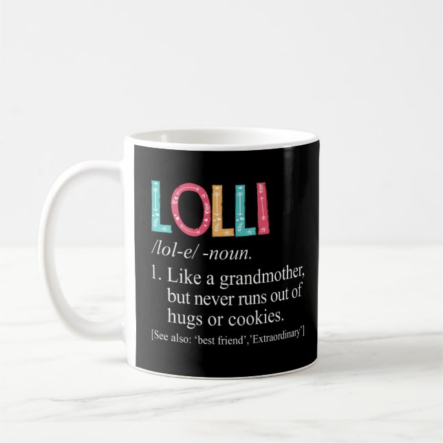 Taza De Café Lolli nunca se acaba de abrazar a la abuela de las (Izquierda)