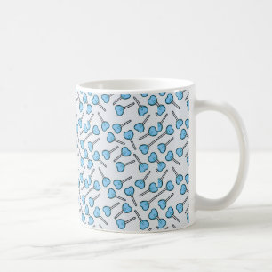 Taza De Café Lollipops con forma de corazón azul
