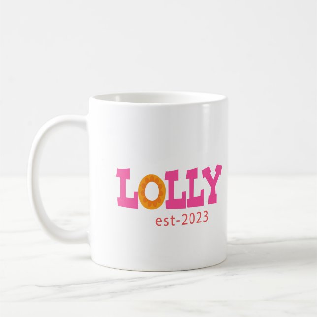 Taza De Café Lolly est 2023 11oz café Mug (Izquierda)