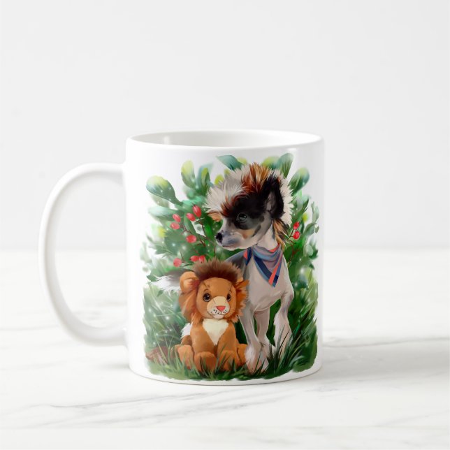 Taza De Café Lon de cachorros y juguetes chinos (Izquierda)