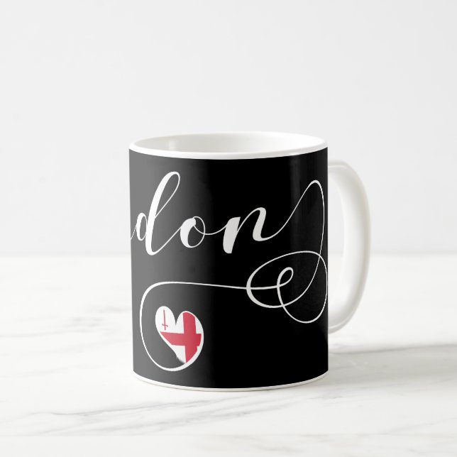 Taza De Café London Heart Mug, Inglaterra (Anverso derecho)
