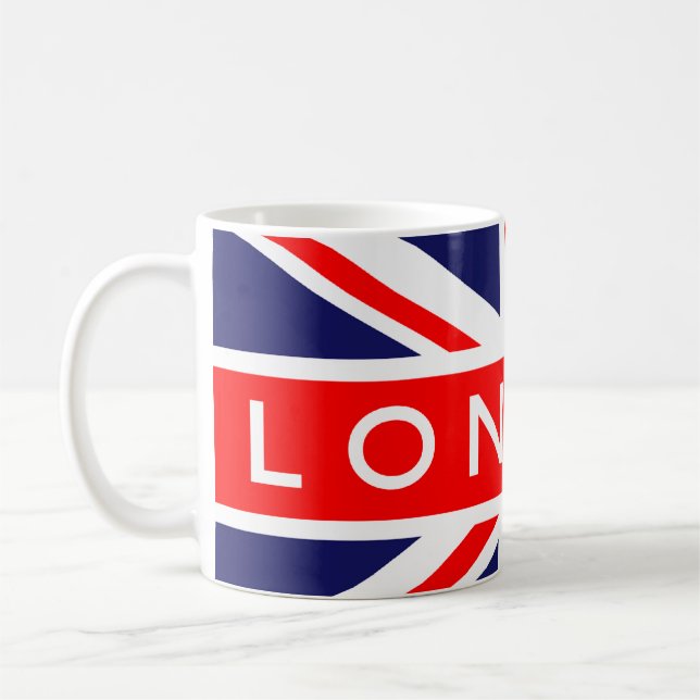 Taza De Café Londres: Bandera británica (Izquierda)