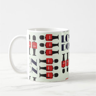 Taza De Café Londres, soldados, patrón sin fisuras