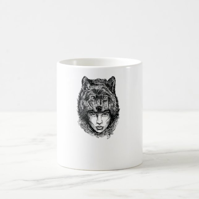 Taza De Café Lone Wolf (Centro)