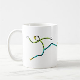 Taza De Café Long Jump Stickman