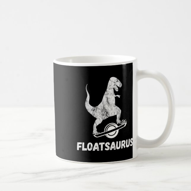 Taza De Café Longboard Eléctrico Float T-rex Saurus Una Rueda V (Derecha)