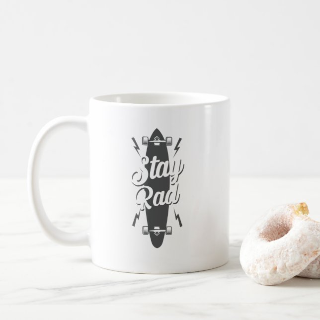 Taza De Café Longboard Stay Rad (Con donut)