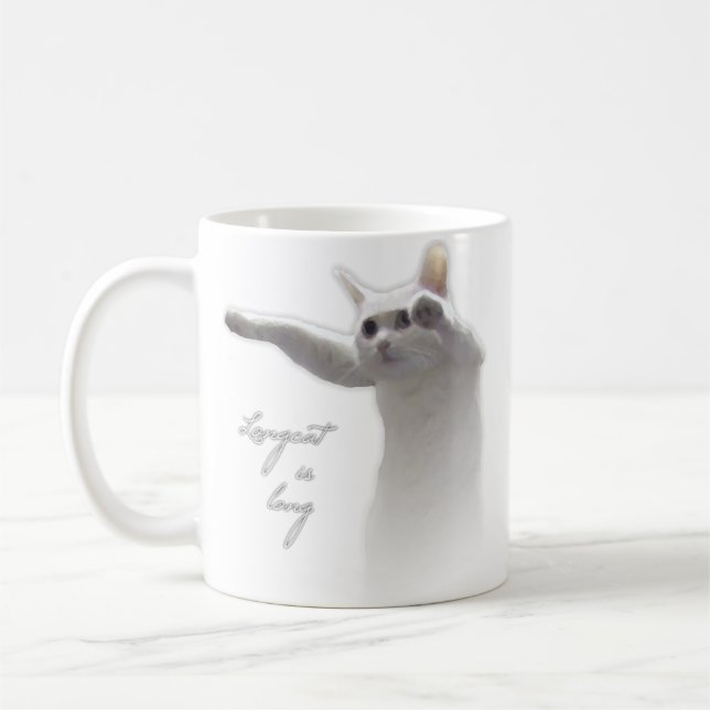 Taza De Café Longcat subido (Izquierda)