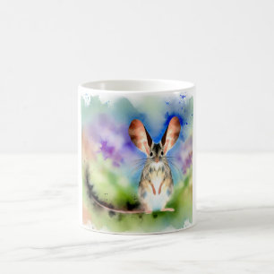 Taza De Café Longeared Jerboa 200824AREF110 - Watercolor
