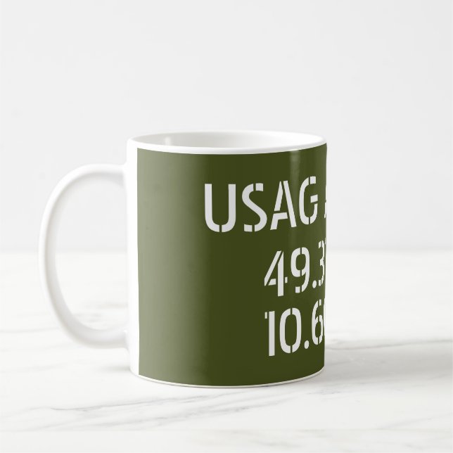 Taza De Café Longitud de la Ansbach Latitude de USAG (Izquierda)