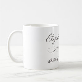 Taza De Café Longitud del Elysée Palace Latitude