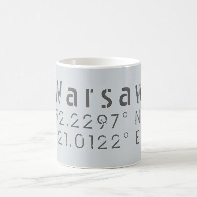Taza De Café Longitud del latido de Varsovia (Centro)