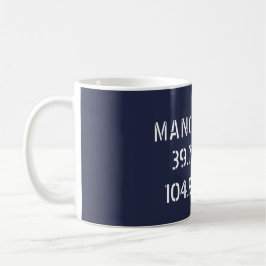 Taza De Café Longitud del Manchester Latitude