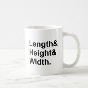 Taza De Café Longitud x Ancho x Altura   Zona de medición