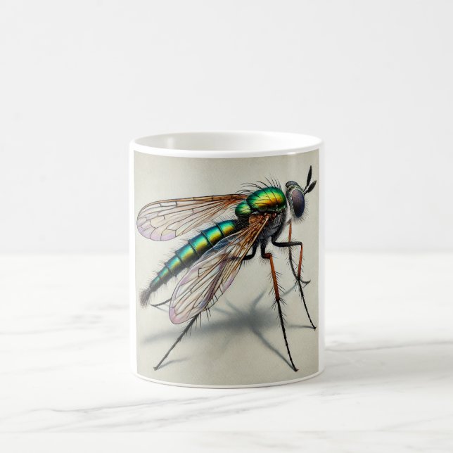 Taza De Café Longlegged fly 100924IREF222 - Watercolor (Centro)