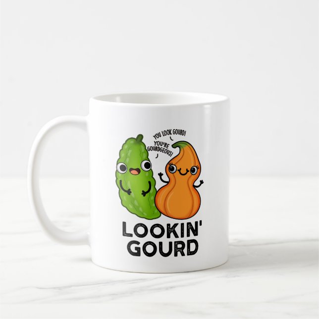 Taza De Café Lookin Gourd Funny Veggie Pun (Izquierda)