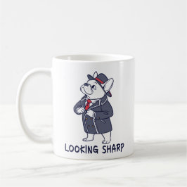 Taza De Café Looking Sharp Dapper French Bulldog Funny Coffee M