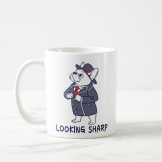 Taza De Café Looking Sharp Dapper French Bulldog Funny Coffee M