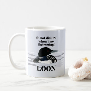 Taza De Café Loon Common Loon Bird Lake Funny