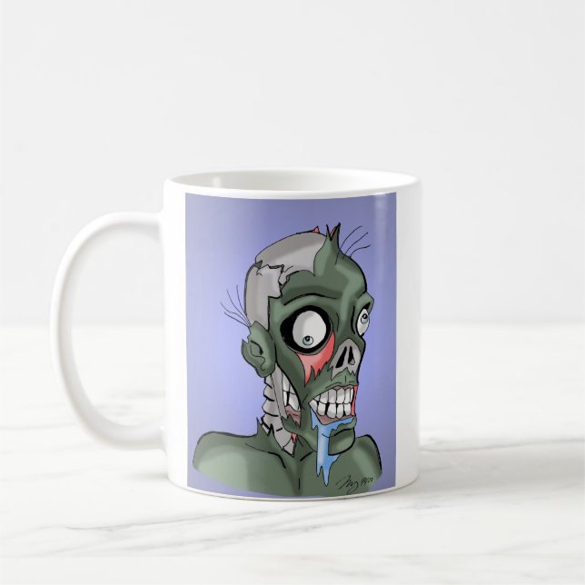 Taza De Café Looney Zombie Mug (Izquierda)