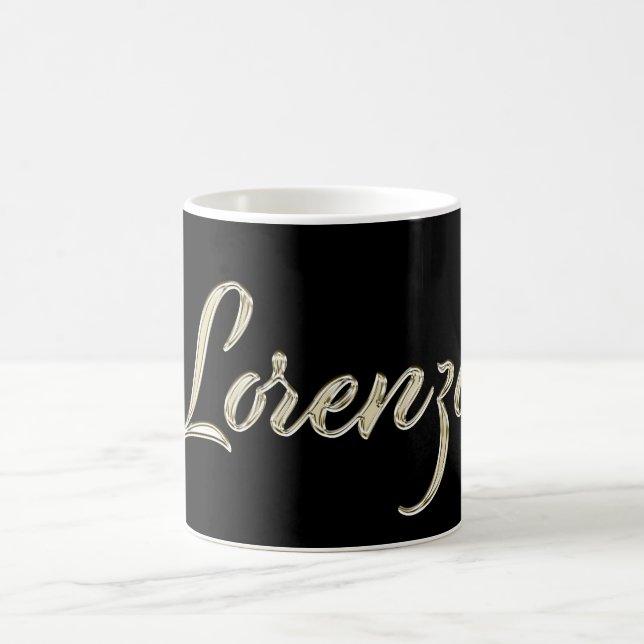Taza De Café Lorenzo Name whitegold Tasse Teetasse Kaffeetasse (Centro)