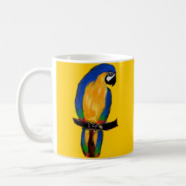 Taza De Café Loro Azul (Izquierda)