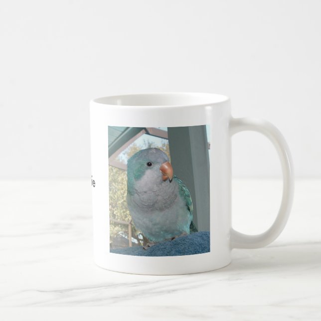 Taza De Café Loro azul del Quaker (Derecha)