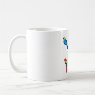 Taza De Café Loro de Macao Delight � arte animal