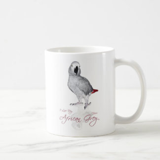 Taza De Café Loro del gris africano
