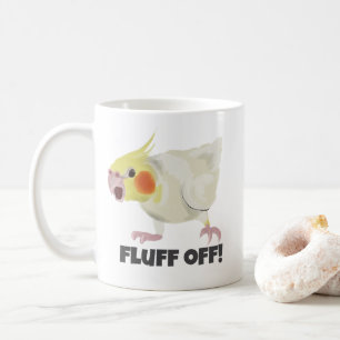 Taza De Café Loro loro Lutino enojado y divertido se sacude a l