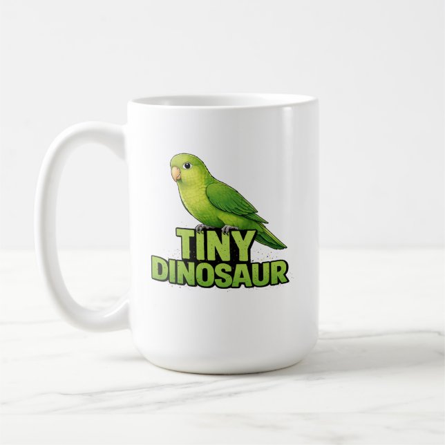 Taza De Café Loro Pequeño Dinosaurio (Izquierda)