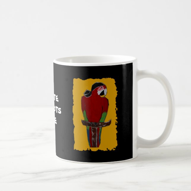 Taza De Café Loro Pirata (Derecha)