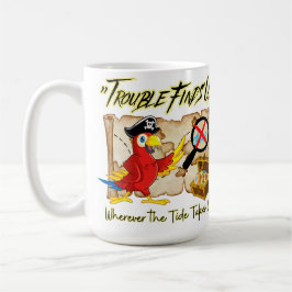 Taza De Café loro pirata cita