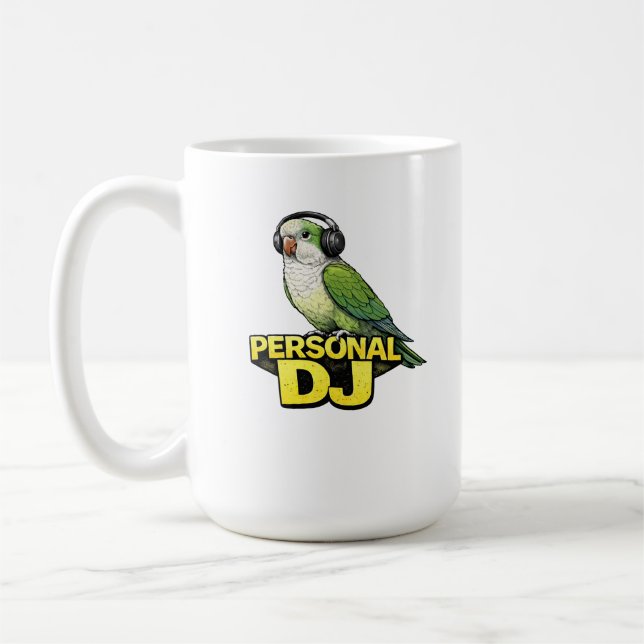 Taza De Café Loro Quaker DJ Personal (Izquierda)
