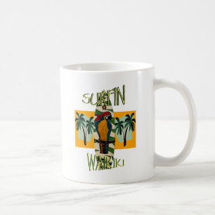 Taza De Café Loro surfista