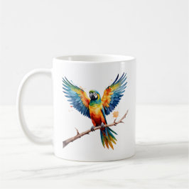 Taza De Café Loro tropical