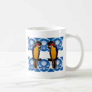 Taza De Café Loros Piratas