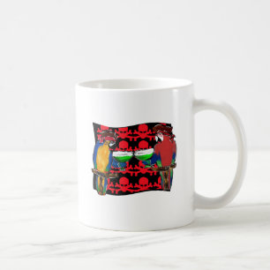 Taza De Café Loros Piratas
